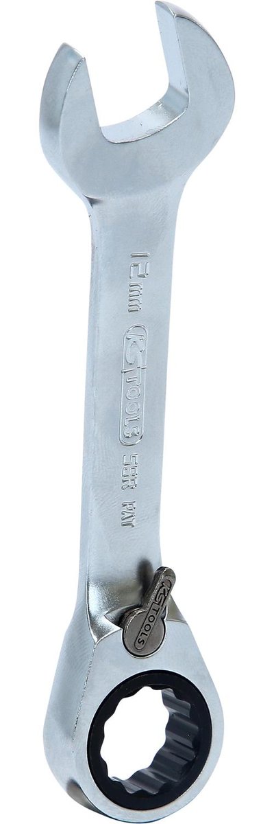 KS Tools 503.4635 Gear Plus grzechotka kluczy pierścieniowych szczękowych, bardzo krótki, 12 MM 503.4635