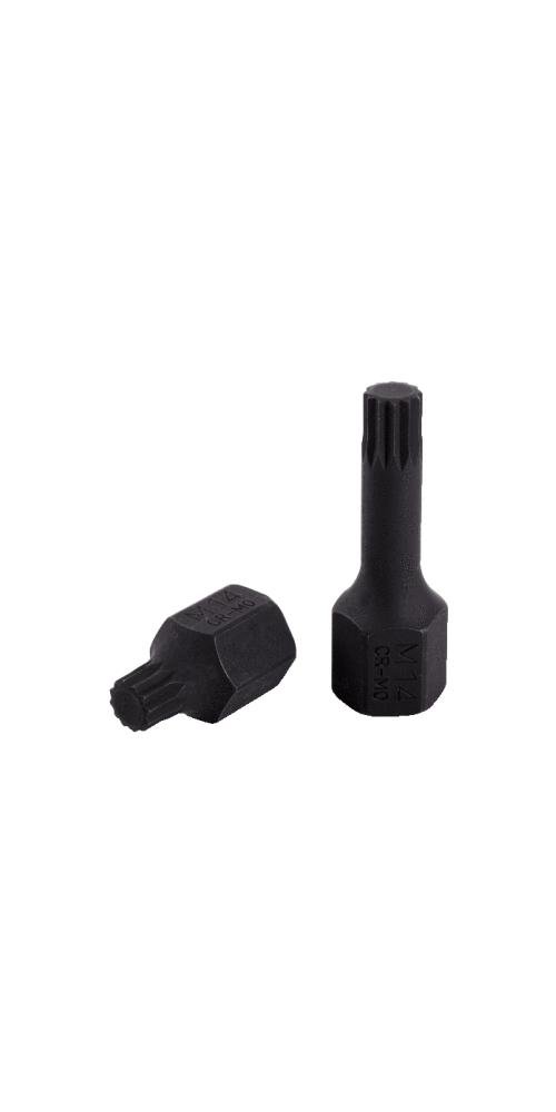 KS Tools 515.1161 1/2 cala ząbek specjalna nasadka stykowa bit siły na dużą ilością (XZN śruby), krótkie, M14 515.1161