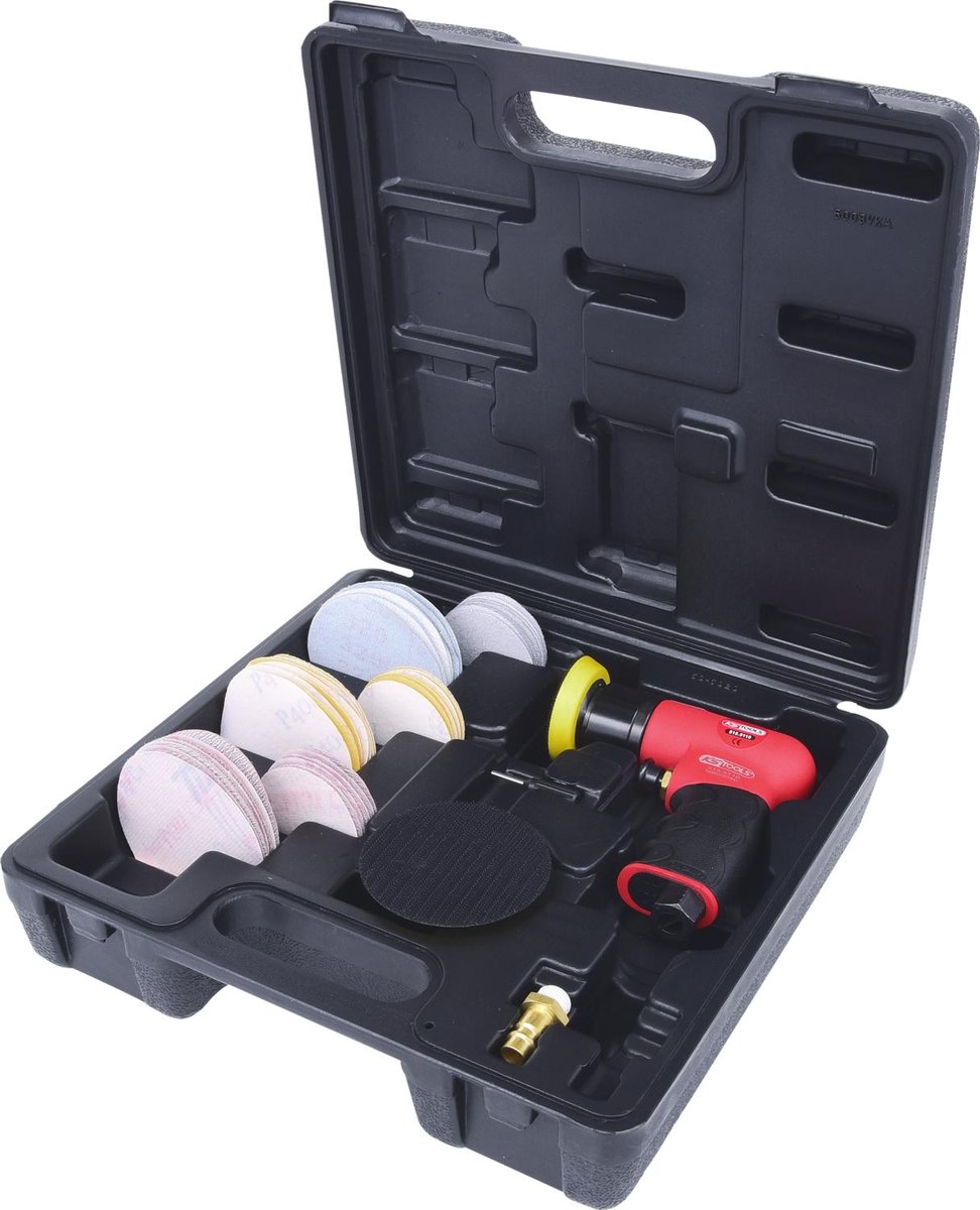 KS TOOLS Zestaw mini szlifierek mimo?rodowych, 63-szt