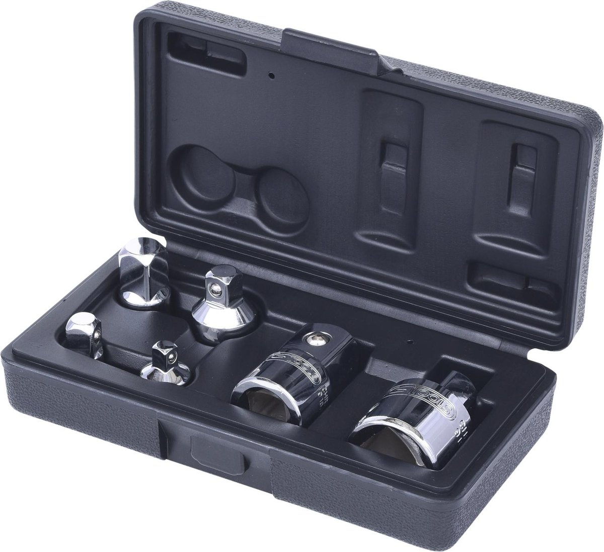KS Tools 918.0106 1/4 cala  3/8 cala  1/2 cala Komplet Chrome Plus powiększeniu i redukcyjne adapter, 6-częściowy 4042146358016