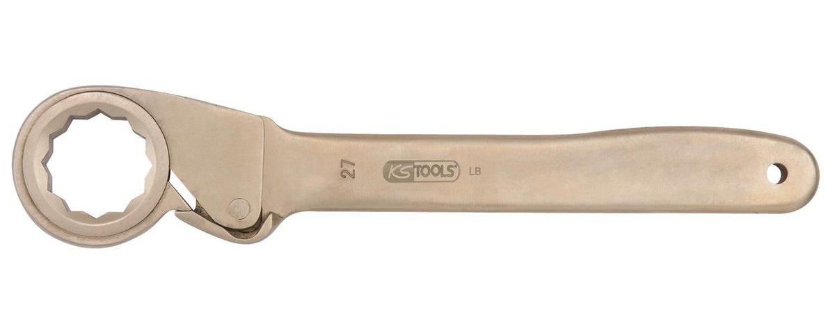 KS TOOLS BERYLLIUM+ Grzechotka wolnobieżna 13 mm z 12-kątnym