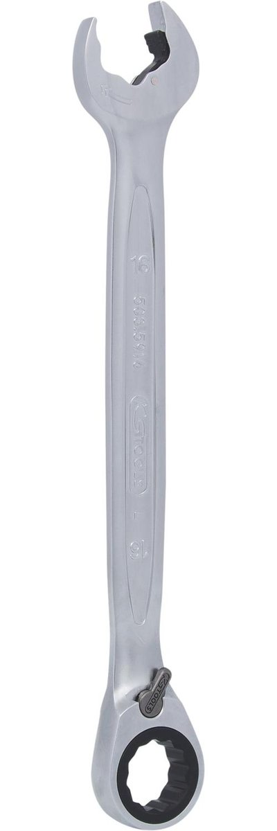 KS Tools 503.5916 zapadkowy klucz płasko oczkowy z funkcją maulratschen, R/L, 16 MM 503.5916