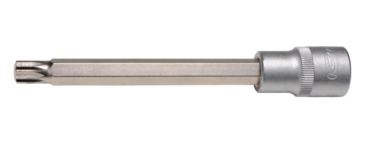 KS Tools 911.1974 1/2 cala nasadka na bity klucz nasadowy na dużą ilością zębów  śruby, L  140 MM, M14 4042146227046