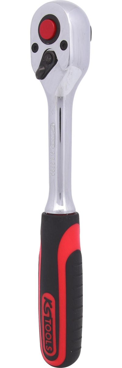 KS Tools 918.3890 pokrętło zapadkowe 3/8 cala Chrome Plus, 72 zębów 4042146074619