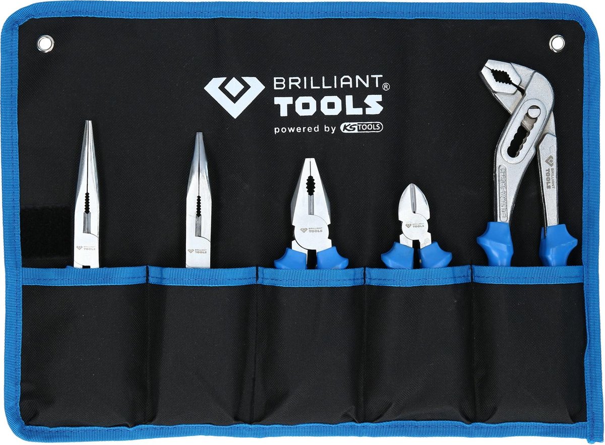 Brilliant Tools Zestaw szczypiec, 5-szt,165-256mm