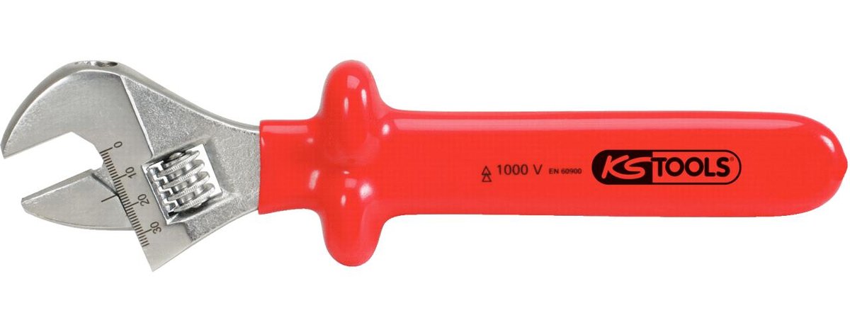 KS TOOLS Klucz francuski z izolacj? ochronn?, 30mm