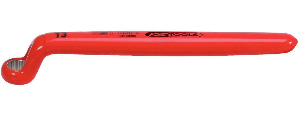 KS Tools 117.1317 izolowany klucz oczkowy, odsadzony, 17 MM