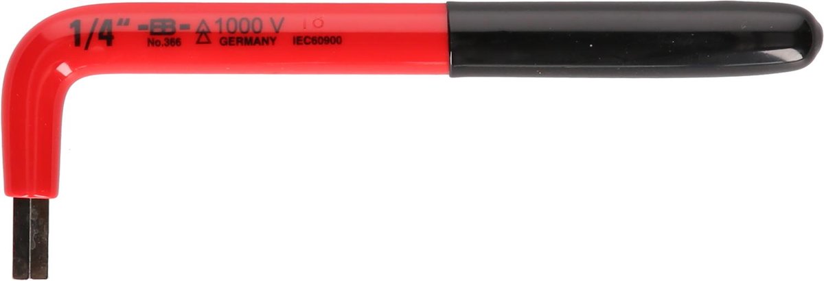KS TOOLS Imbusowy wygi?ty klucz ko?owy z izolacj? ochronn?, 5/32