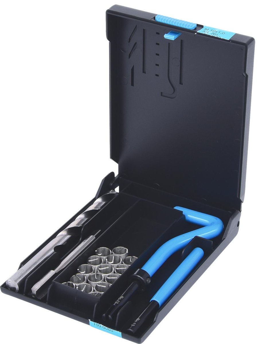 KS Tools 150.6060 komplet naprawy nirostahl gwintem M10 x 1 X 14 MM, 14-częściowy
