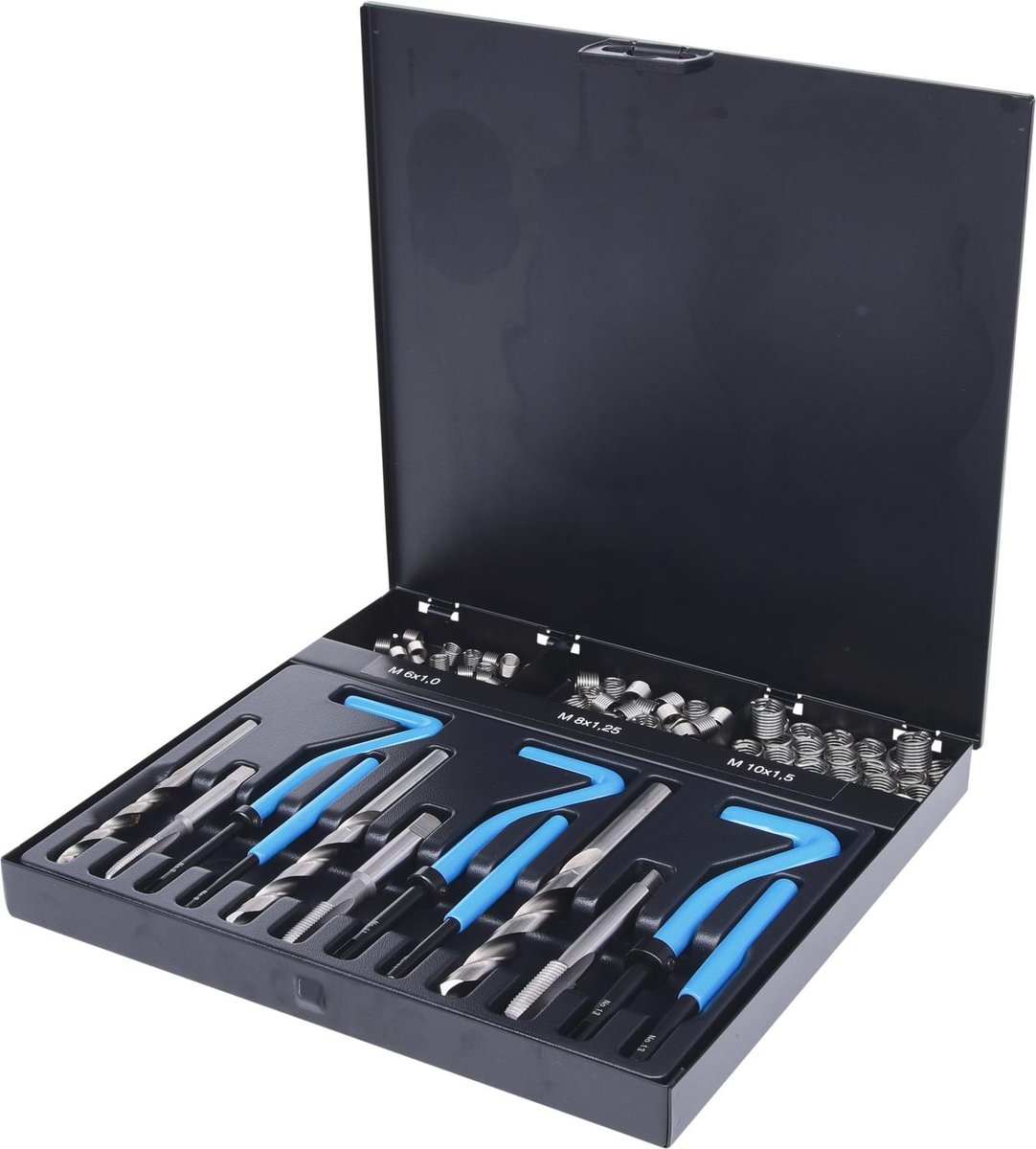 KS TOOLS Zest do naprawy gwintów ze stali nierdz M6 - M10, 87-szt