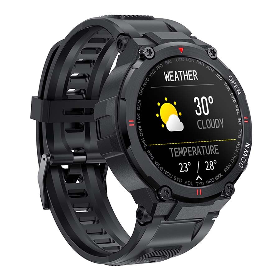 Smartwatch K22 Krokomierz Sportowy Męski Czarny