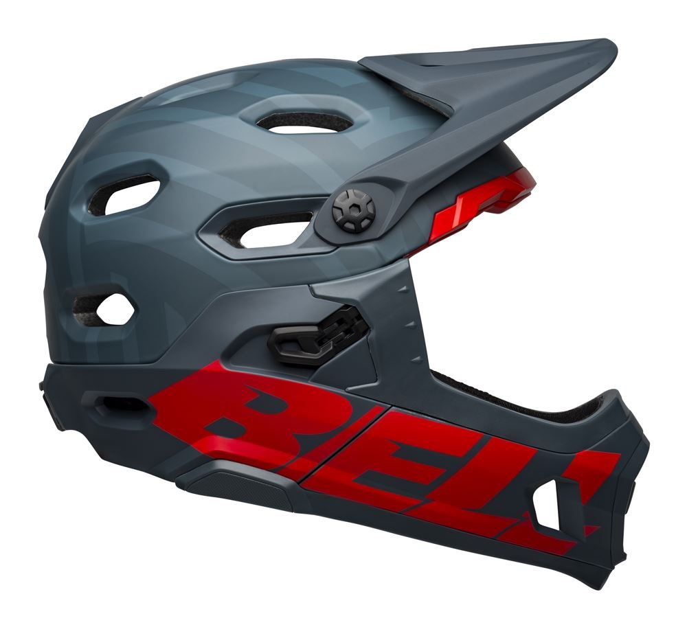 Kask full face Bell Super Dh Mips Spherical Matte Blue Crimson