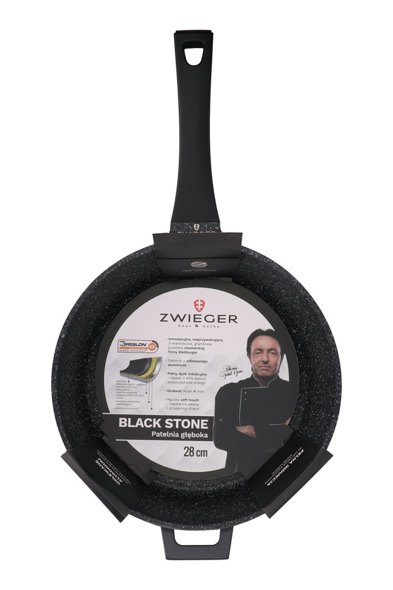 Lumarko Patelnia Głęboka Zwieger Black Stone 