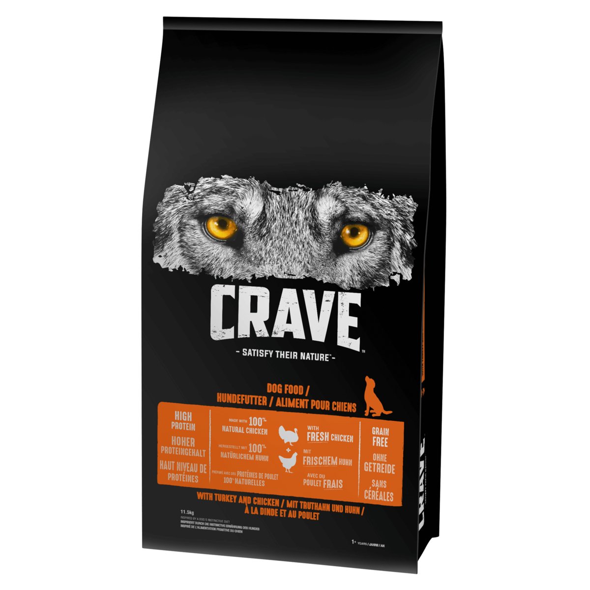 Crave Adult karma sucha dla psa, indyk i kurczak - 11,5 kg