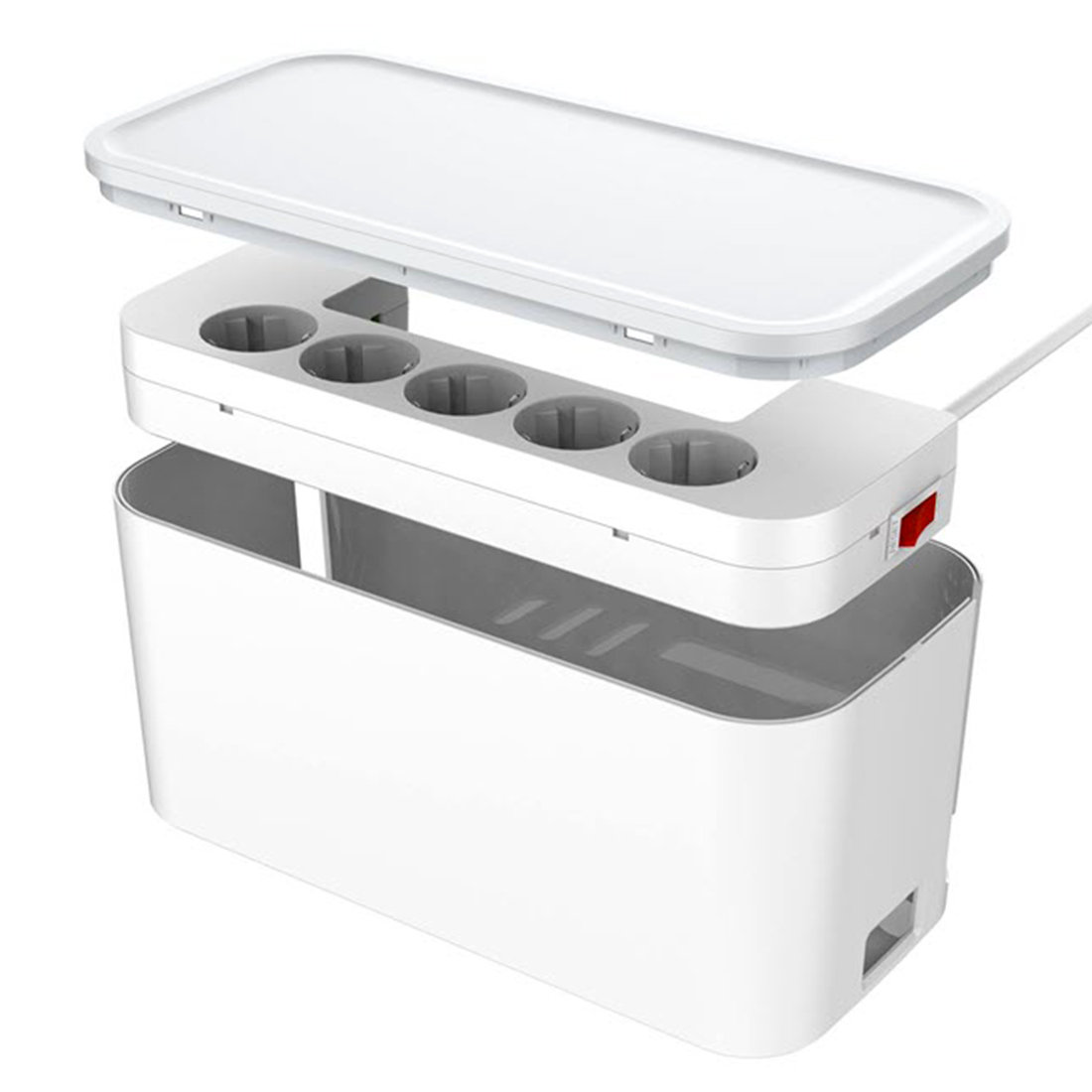 Listwa zasilająca z 5 gniazdami AC, 3x USB, LDNIO SE5334, 2m (biała)