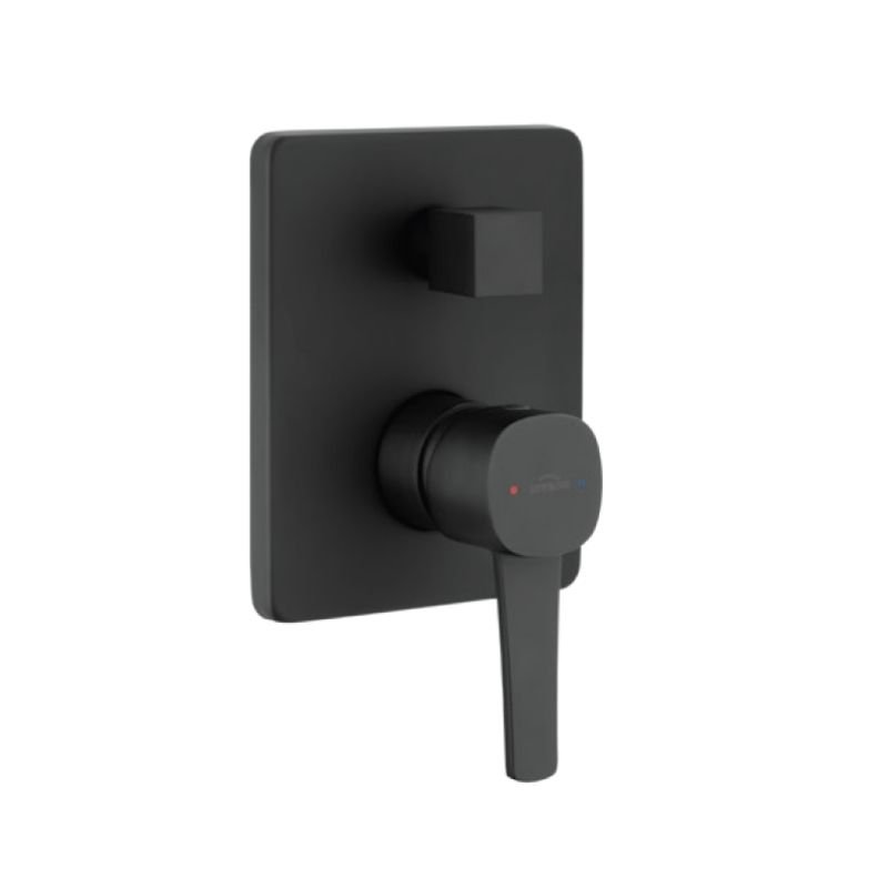 Invena Glamour bateria wannowo-prysznicowa podtynkowa czarny BP024K2