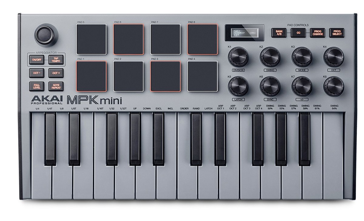 Klawiatura Sterująca Akai Mpk Mini Mk3 Oled Usb
