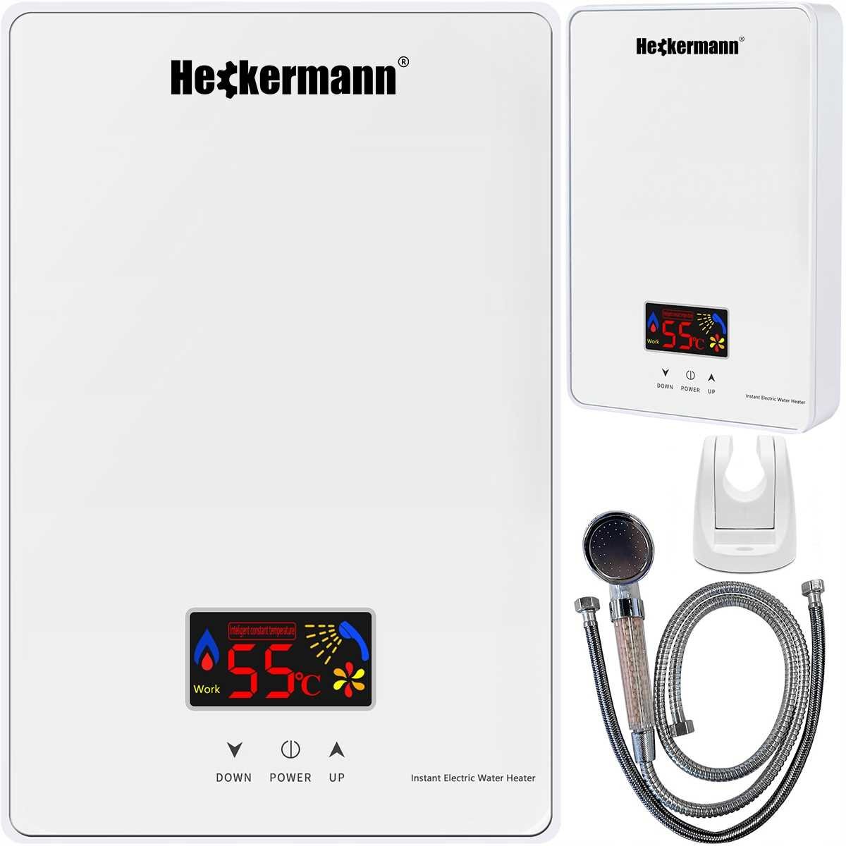 Heckermann Przepływowy Podgrzewacz Wody Sl-X1-60 Biały + Akcesoria