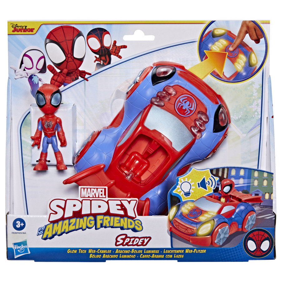 Hasbro, Spider-Man Spidey I Super-Kumple Web Crawler Pojazd Ze Światłami