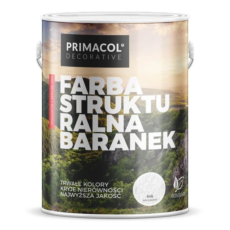 Primacol Farba strukturalna baranek biała 5 l