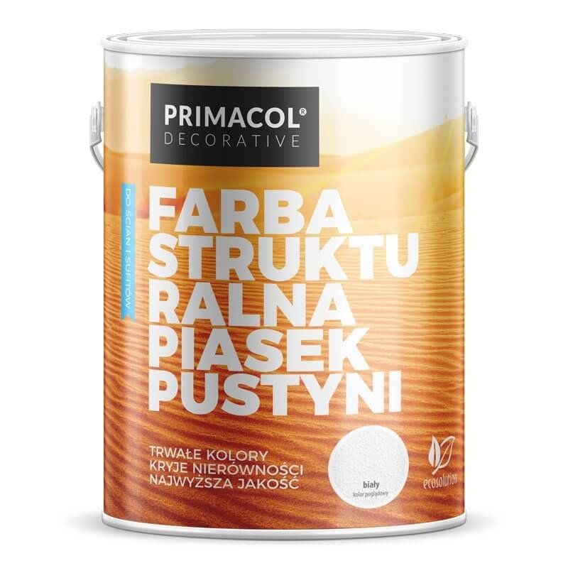 Primacol Farba strukturalna piasek pustyni biała 5 l