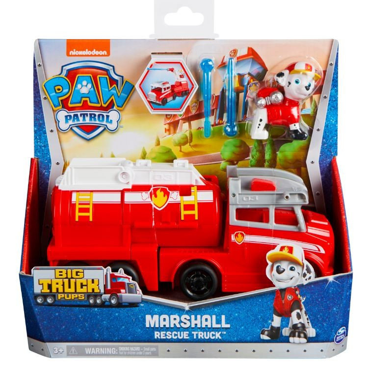 Psi Patrol Big Truck Pups Pojazd z figurką Marshall