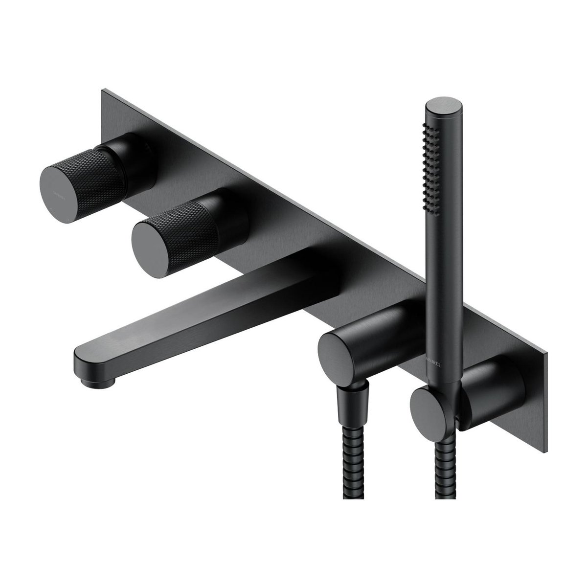 Omnires Contour Bateria wannowa podtynkowa z zestawem antracyt CT8037/1AT