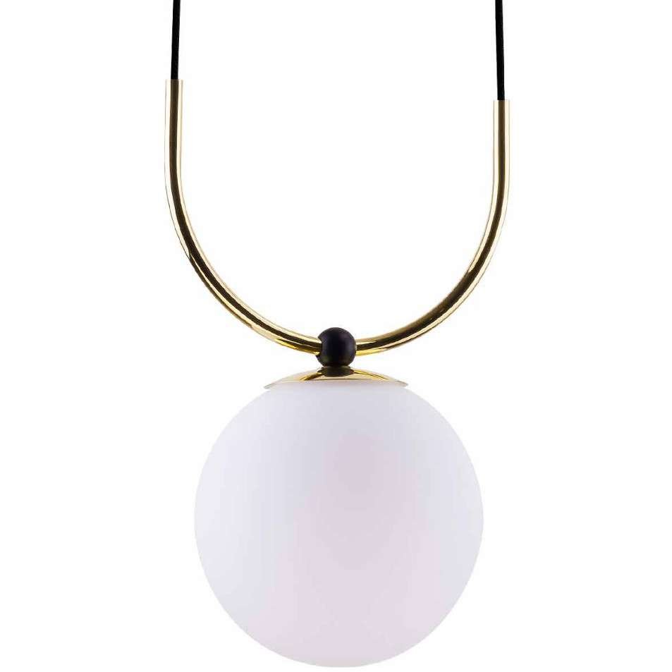 Amplex Balos lampa wisząca 1x60W czarno/złota 8162