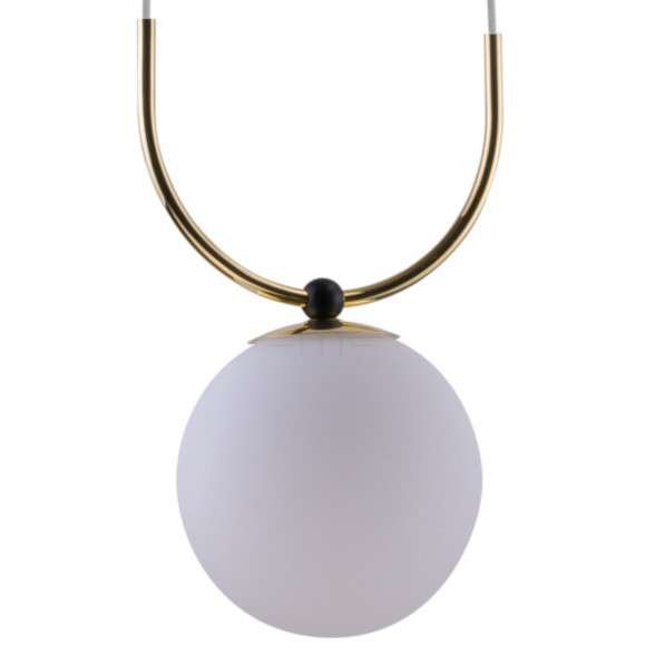 Amplex Balos lampa wisząca 1x60W biało/złota 8163