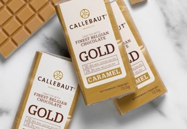 Napolitains Callebaut Mini Tabliczki 1Kg ( 75Szt. ) Czekolada Karmelowa Gold