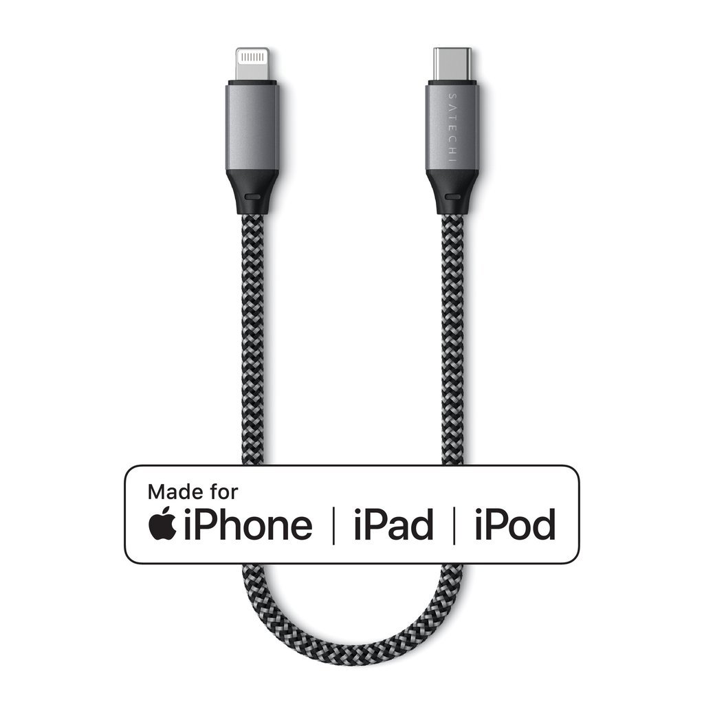 SATECHI SATECHI USB-C to Lightning MFi Cable 0.25m ST-TCL10M