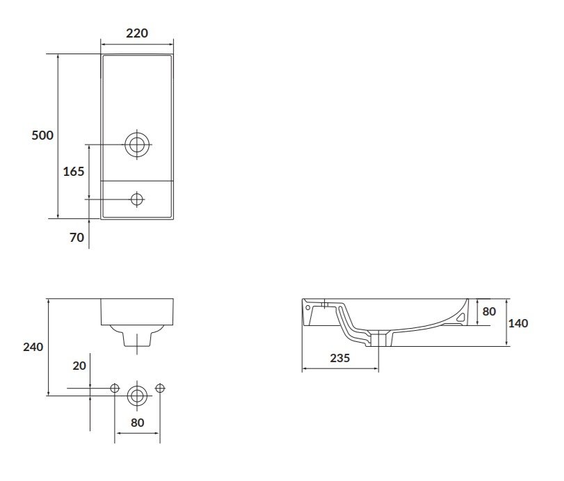 Cersanit LARGA 50 umywalka meblowa K677-005 K677-005