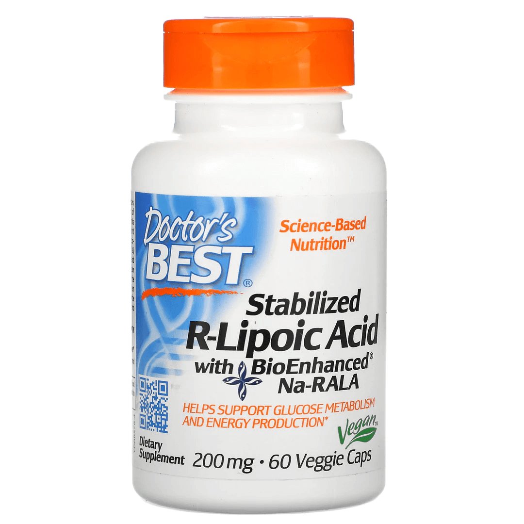 Doctor's Best, Stabilized R-Lipoic Acid 200 m