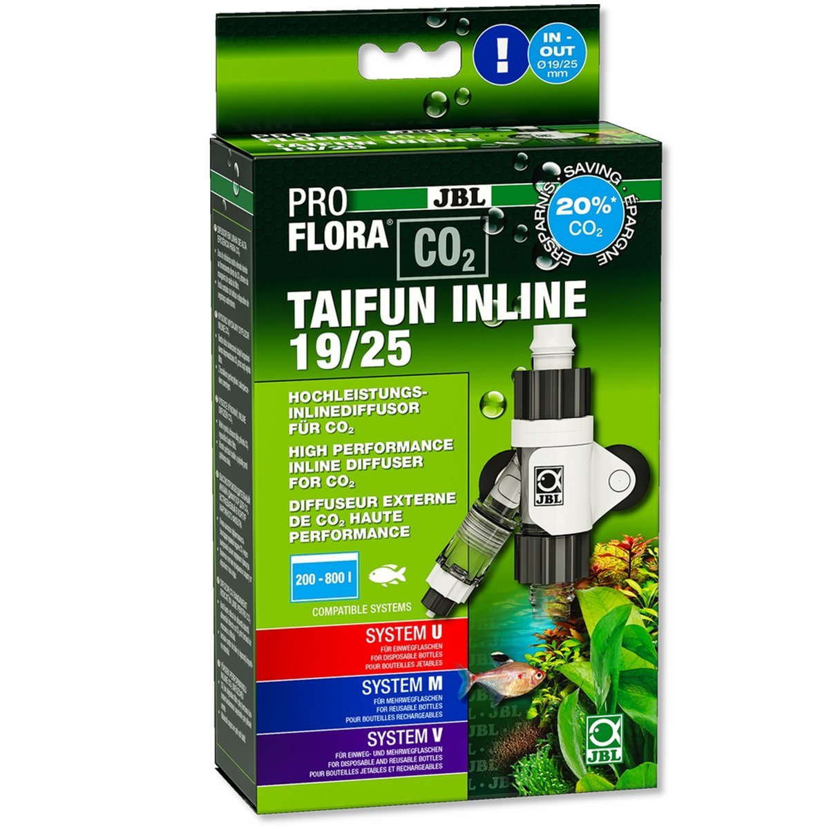 JBL PROFLORA CO2 TAIFUN INLINE 19 25 DYFUSOR NA WĄŻ 64689 24970