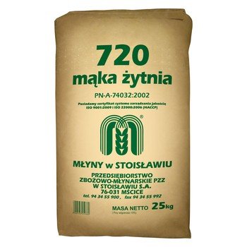 Młyny Stoisław Mąka Żytnia Typ 720 25Kg