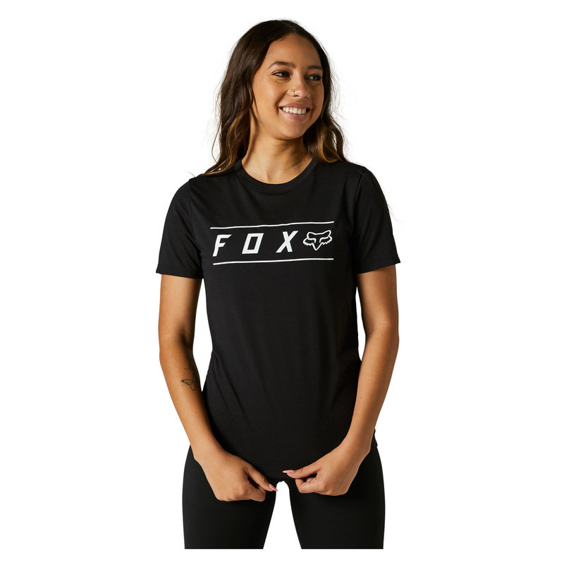Koszulka T-Shirt FOX LADY PINNACLE TECH , kolor czarno-biała S