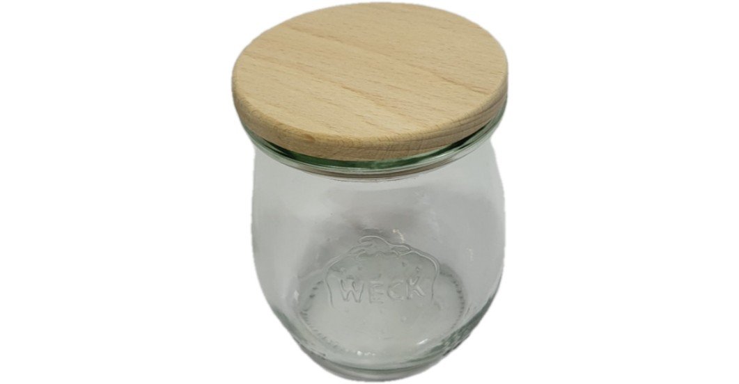 Zestaw Słoików Weck Pojemność 220 Ml Średnica 60mm 6 Sztuk + Drewniane Wieka / Weck