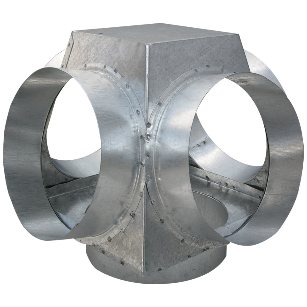 Rozdzielacz 150/4x150 ocynk kominek rozprowadzenie