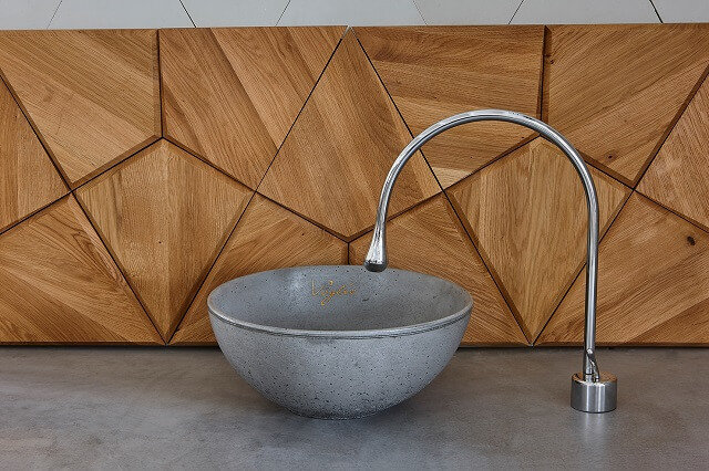 Umywalka Z Betonu Model V_52 Szara / Voglio