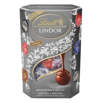 Lindt Praliny Lindor Silver Cornet 337g 1D38-54172