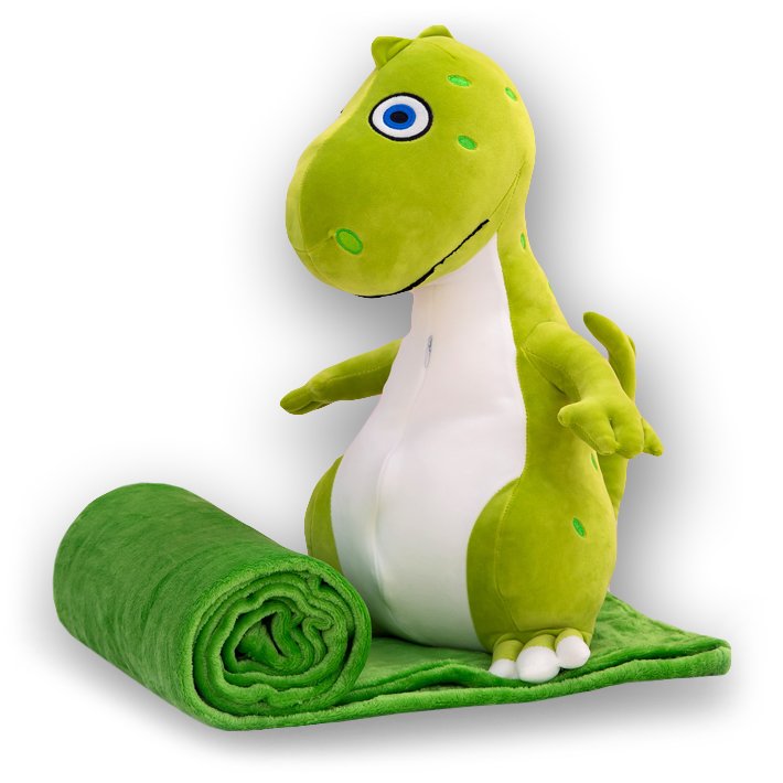 Koc Pluszowy 100x160 z Poduszką - Maskotką 3w1