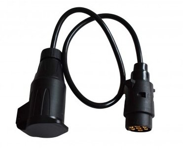 Adapter 7/13 Gniazda Przyczepy Wtyk Przejściówka