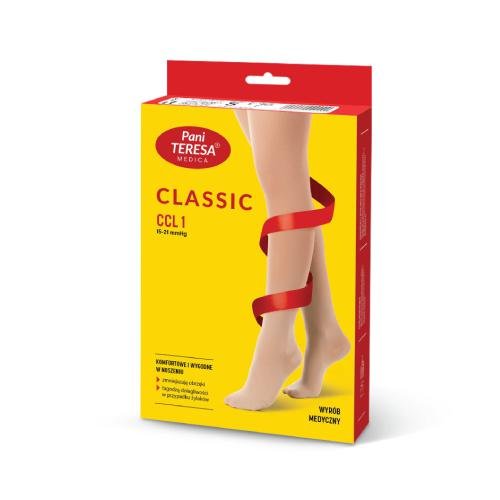 Pończochy przeciwżylakowe uciskowe PANI TERESA II CCL 2 krótkie czarne palce odkryte XL, 1szt. >> 0zł za wysyłkę przy zakupach od 99 zł 