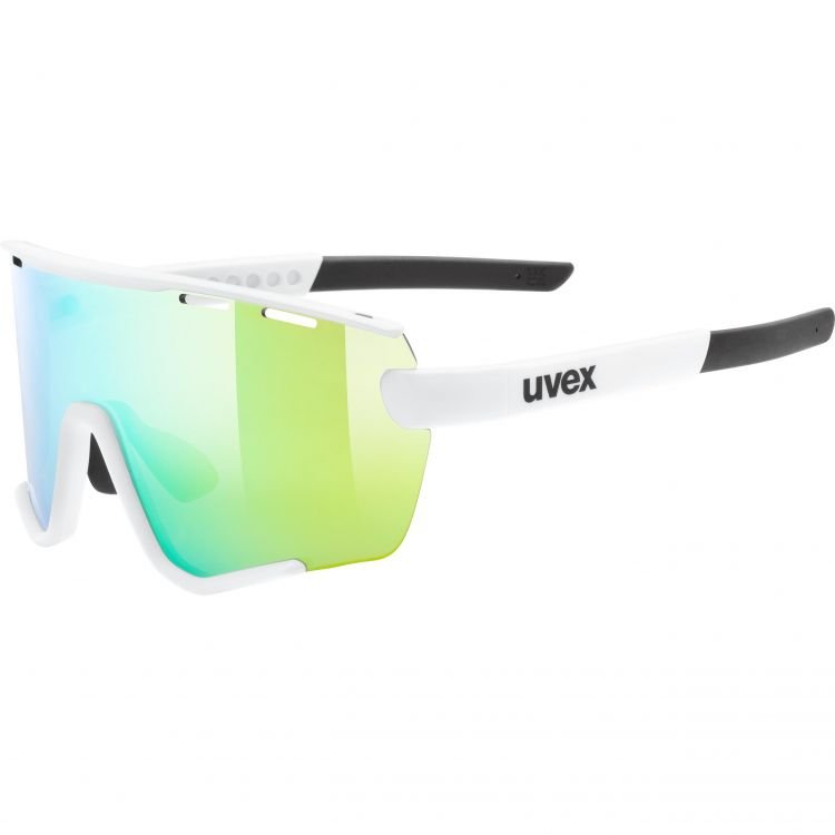 Okulary przeciwsłoneczne Uvex Sportstyle 236 Set white matt/mirror green