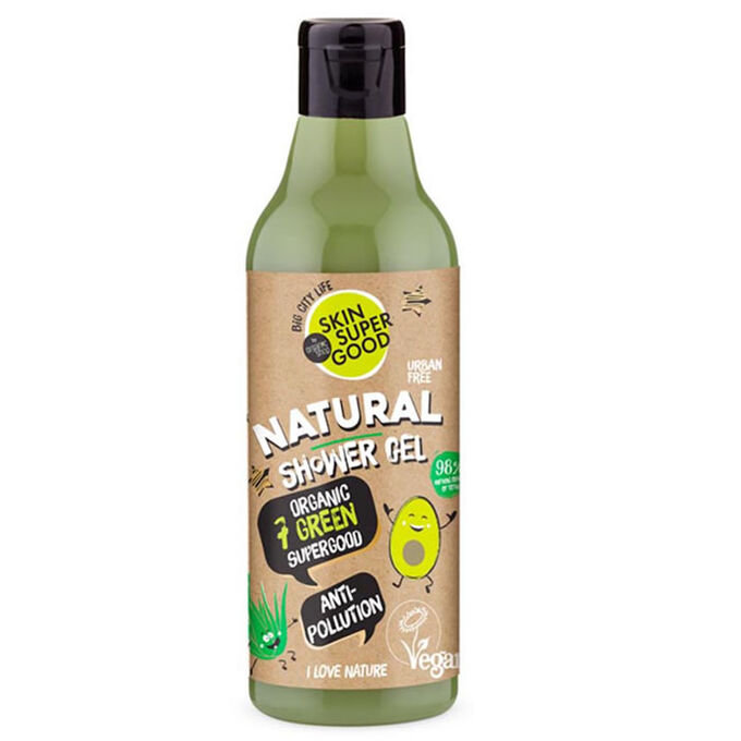 Planeta Organica, Skin Super Good, odświeżająco-odżywczy żel pod prysznic, Anti-Pollution, 250 ml