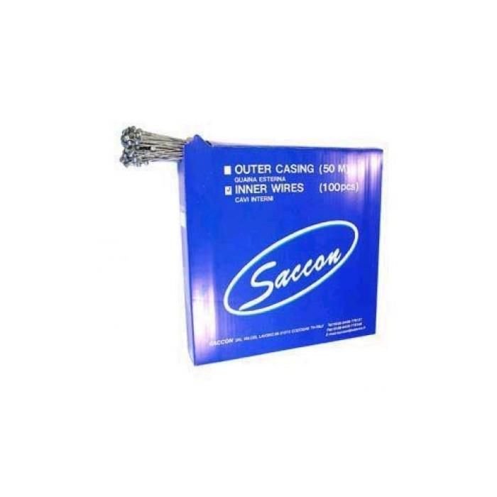 Saccon 100 Cables de acero Freno metalowych nizado tope martillo 1.5  2300 MM MTB 257401