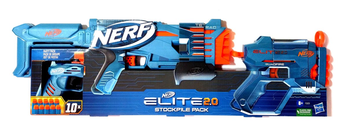 Nerf Elite 2.0 Stockpile Pack - 3 Pistolety