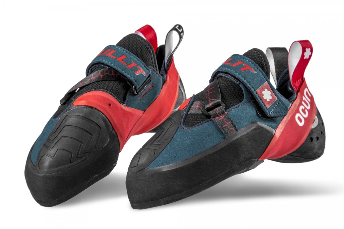 Ocun Ocun Bullit Climbing Shoes, petrol/red EU 40 2021 Buty wspinaczkowe na rzepy 04576-petrol/red-40