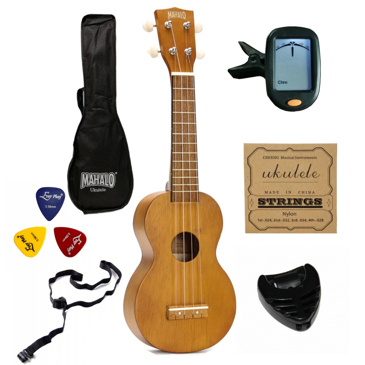 Ukulele sopranowe z szerszym gryfem Mahalo MK1PW