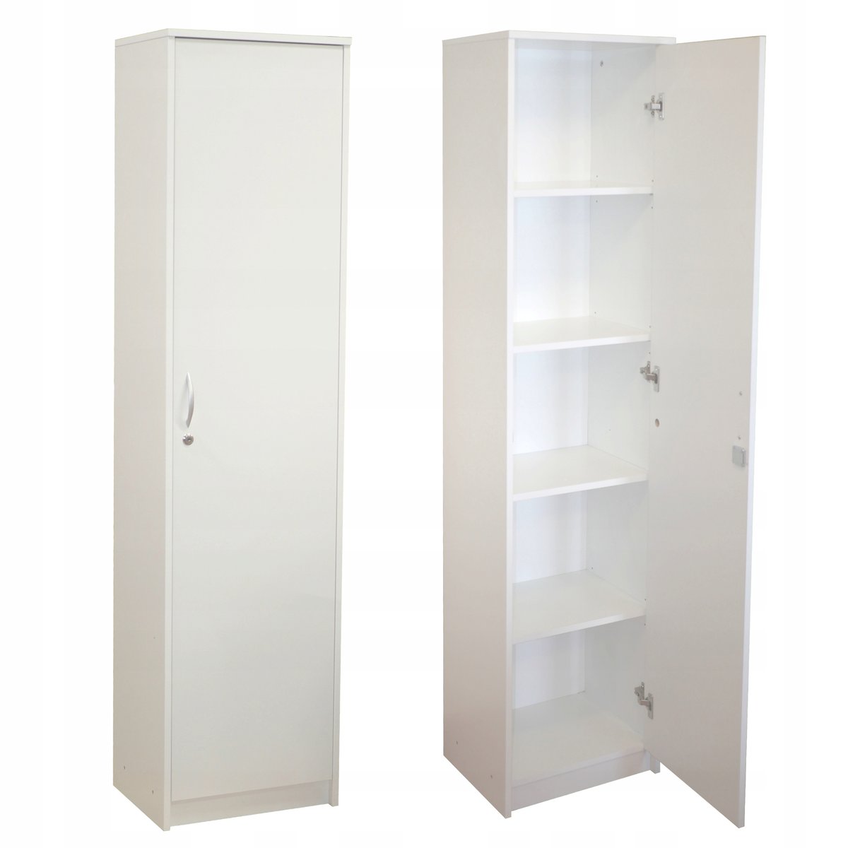 Regał Biały, Słupek, Segregator , Szafa 1D Na Kluczyk